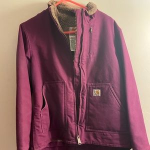 Carhartt medium sherpa lined purple/magenta jacket